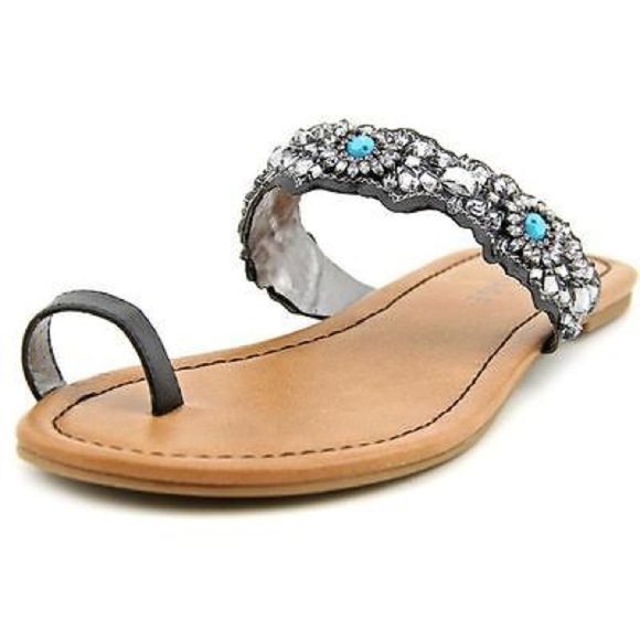 Rampage Railla Open Toe Synthetic Slides Sandal - Picture 2 of 7